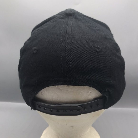 Cabela’s Hat Snapback Blackout Baseball Cap Embroidered Logo Adjustable Script - Picture 3 of 7